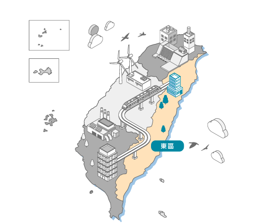 臺灣東區地圖