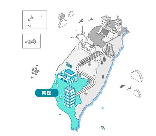 臺灣南區地圖